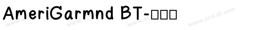 AmeriGarmnd BT字体转换